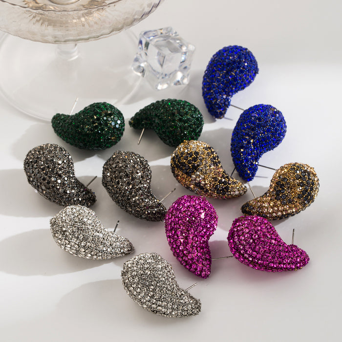 Wholesale Alloy Full Diamond Earrings JDC-ES-QianDi024