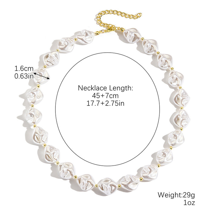 Wholesale Pearl Alloy Necklace JDC-NE-ManY015