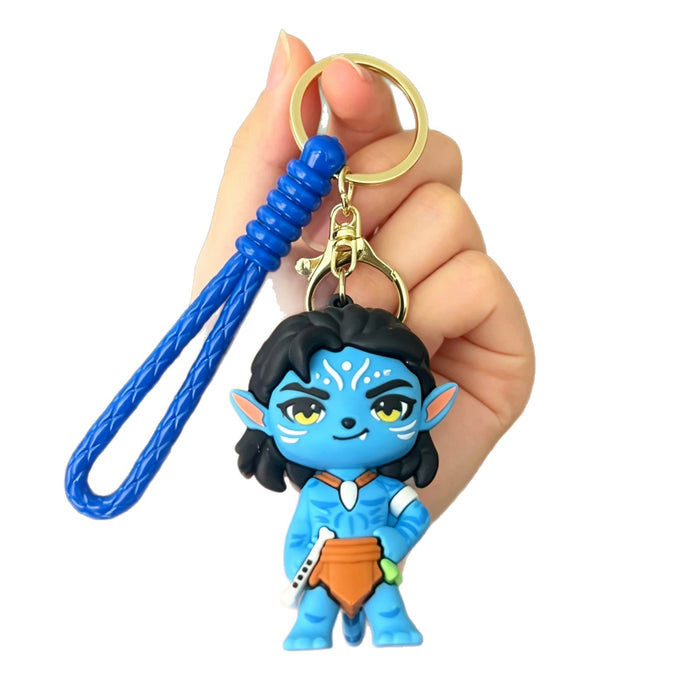 Wholesale Modern Avatar Boy Silicone PVC Keychain Charm Boutique Resale