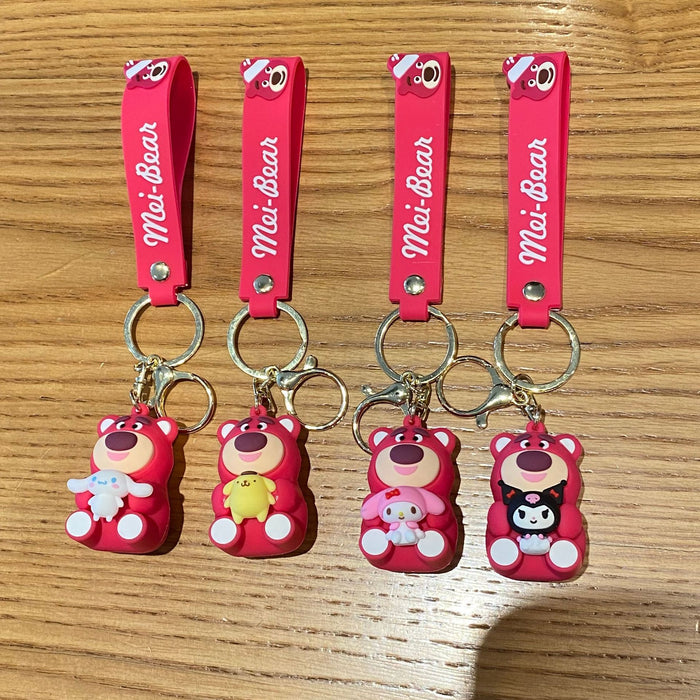 Wholesale Cartoon Doll Silicone Keychain JDC-KC-MingT276