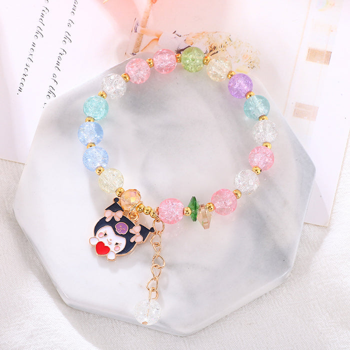Wholesale Children' s popcorn bracelet beaded bracelet crystal cute cartoon