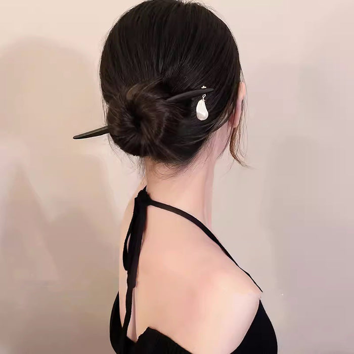 Wholesale Temperament Classical Alien Pearl Irregular Wooden Hairpin