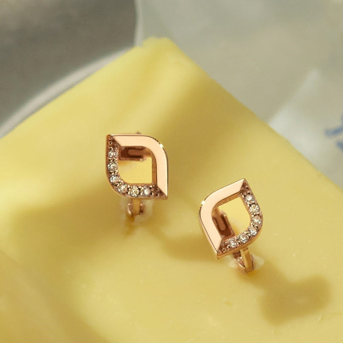 Wholesale New Rose Gold Simple, Fashionable, High End, Unique and Versatile Earrings, Earrings and Accessories