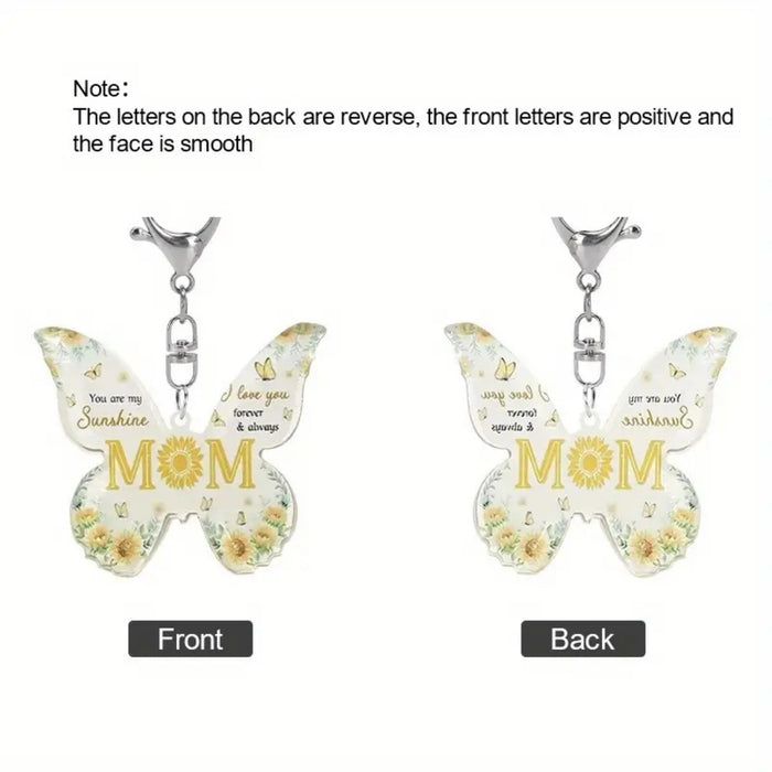 Wholesale Butterfly Acrylic Keychain Accessories Cute Bag Pendant