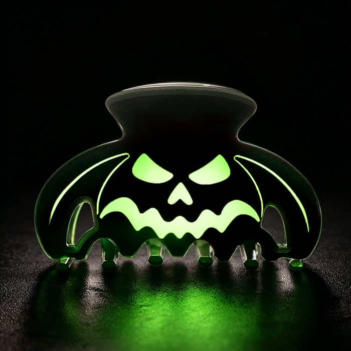Wholesale Pumpkin Glow In The Dark Hollow Acrylic Claw Clip Dark Style Hair Accessory For Women