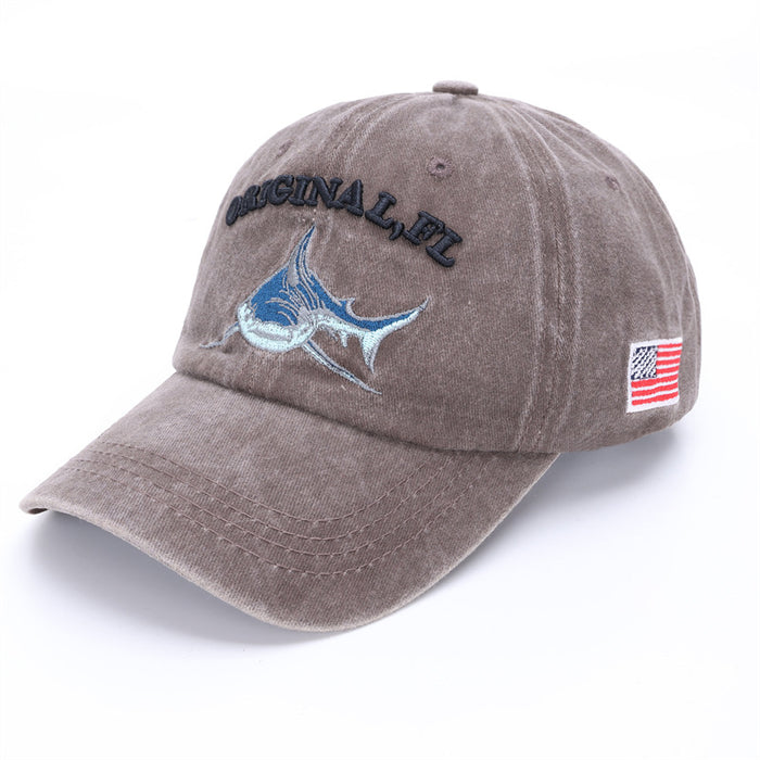 Wholesale Hat women's versatile retro baseball cap men's high-end feel foreign trade washed denim duckbill cap