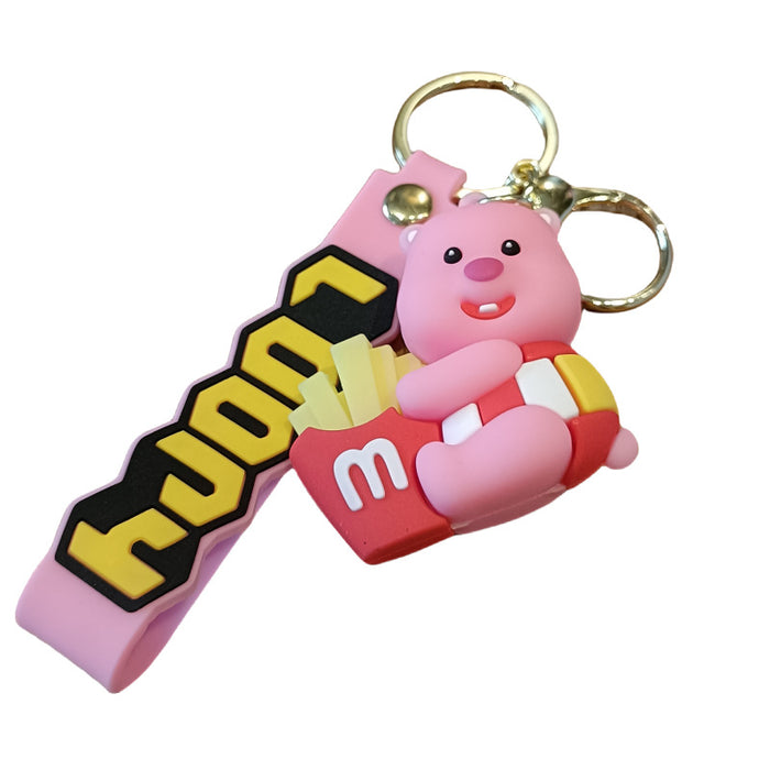 Wholesale Silicone Cartoon Doll Keychain JDC-KC-MingT207