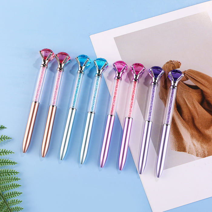 Wholesale Imitation Metal Rod Large Diamond Ballpoint Pen
