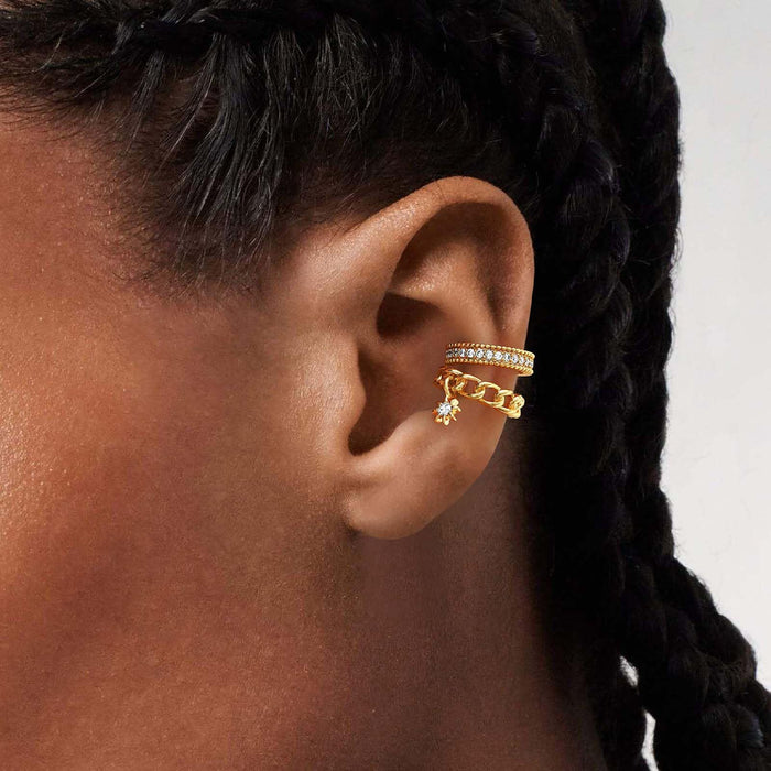 Wholesale Ear bone clip with stylish design and chain style ear clip without ear holes