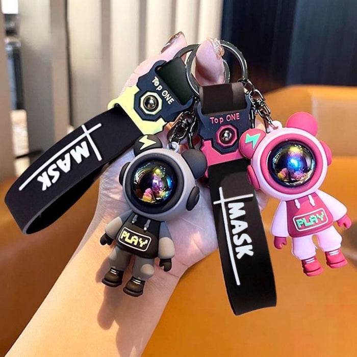 Wholesale Silicone Cartoon Astronaut Doll Keychain JDC-KC-SengH006