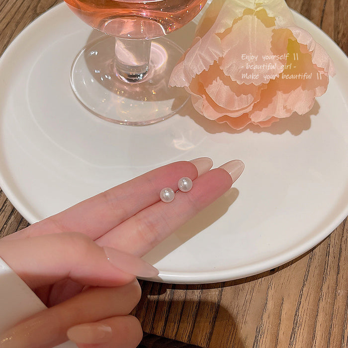 Wholesale Pearl and Cat' s Eye Stud Earrings