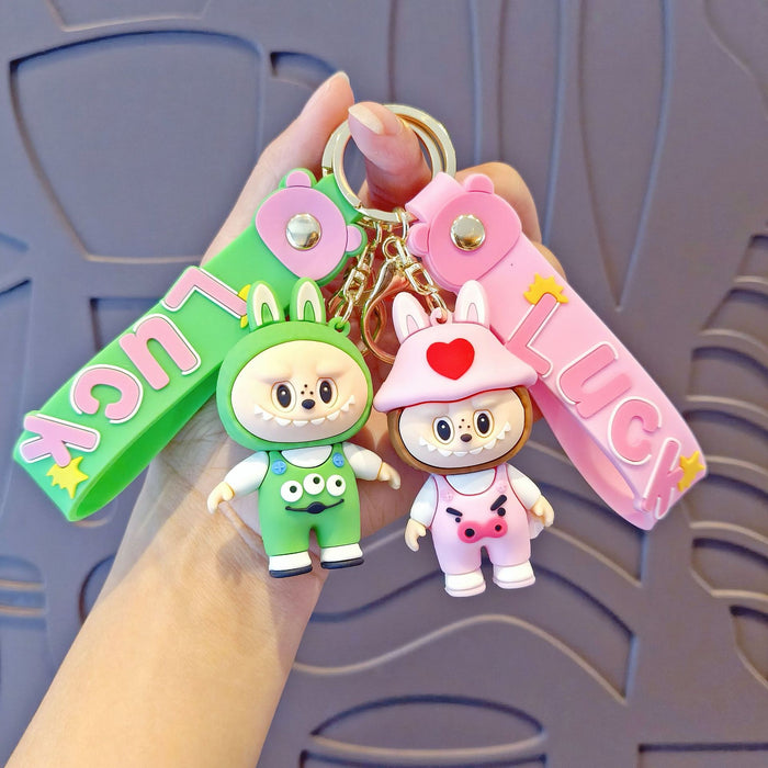 Wholesale Cartoon Keychain Cute School Bag Pendant Car Keychain Accessories Doll Machine Gift