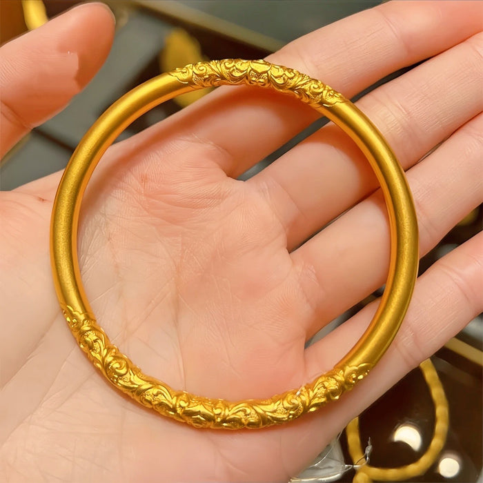 Wholesale Frosted Bracelet in Gold, Exquisite Solid Solid Solid Circle Handmade