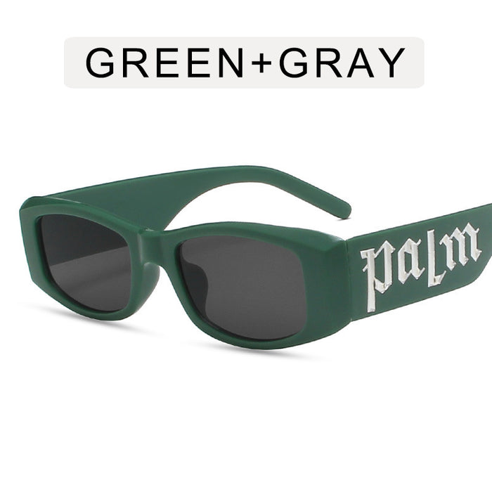 Wholesale Black box punk letter fashion sunglasses, high-end sunglasses