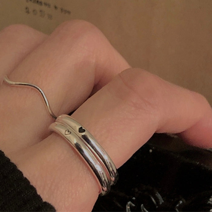 Wholesale Minimalist ring, pure silver open ring, fashionable and luxurious