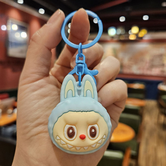 Wholesale Little sheep doll head keychain creative cartoon car bag keychain gift