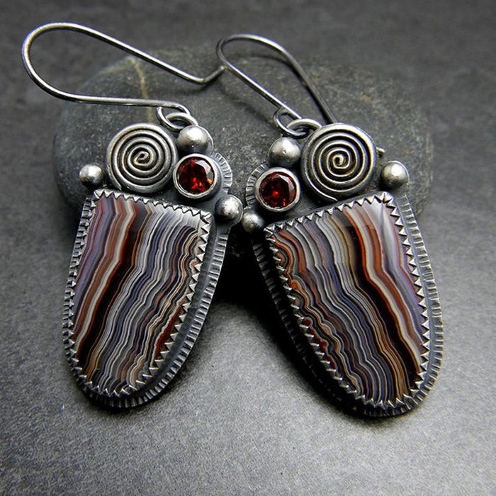 Wholesale Geometric Spiral Statement Earrings