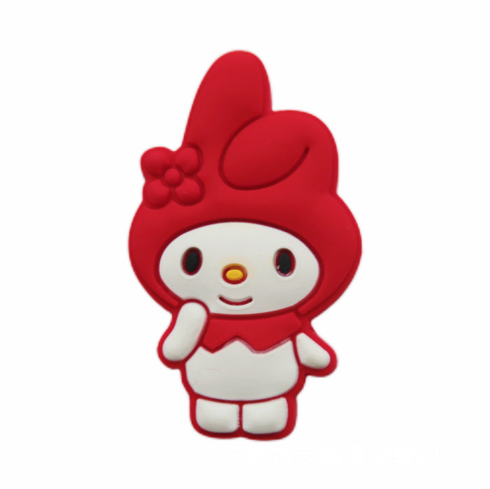 Wholesale 100 Pcs Shoe Flower Shoe Buckle Hole Shoe Accessories PVC Soft Glue Jewelry