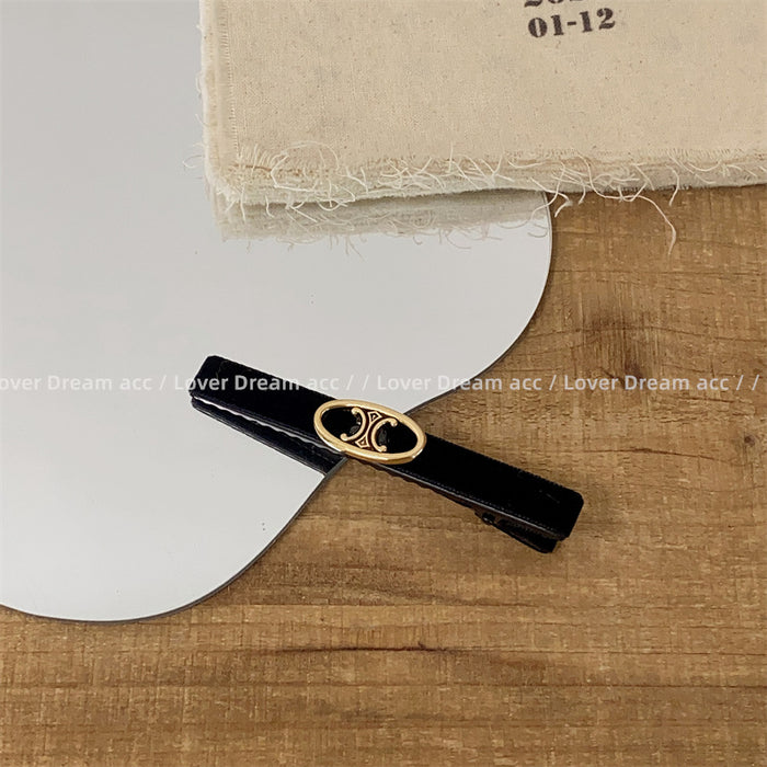 Wholesale Metallic letter hair clip, fashionable bangs, headband accessories, hair accessories