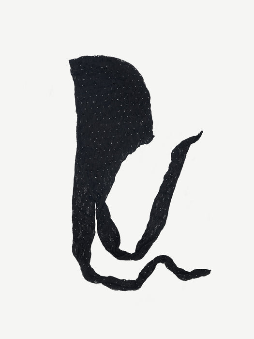 Wholesale Fashionable long strap thin headscarf hat with an atmosphere retro sun shading hat