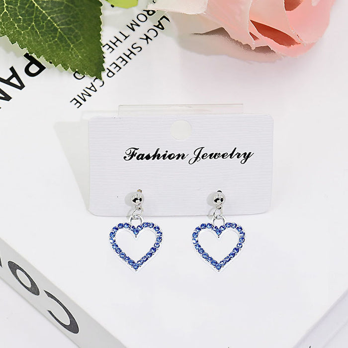 Wholesale Alloy Openwork Heart Earrings