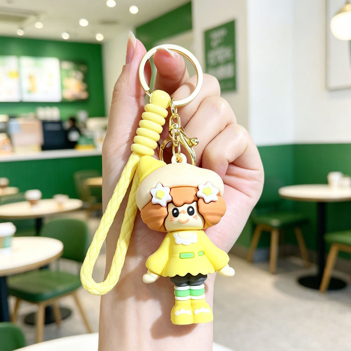 Wholesale Silicone PVC Plush Keychain Chic Decorative Car Key Accessory for Students Perfect Gift