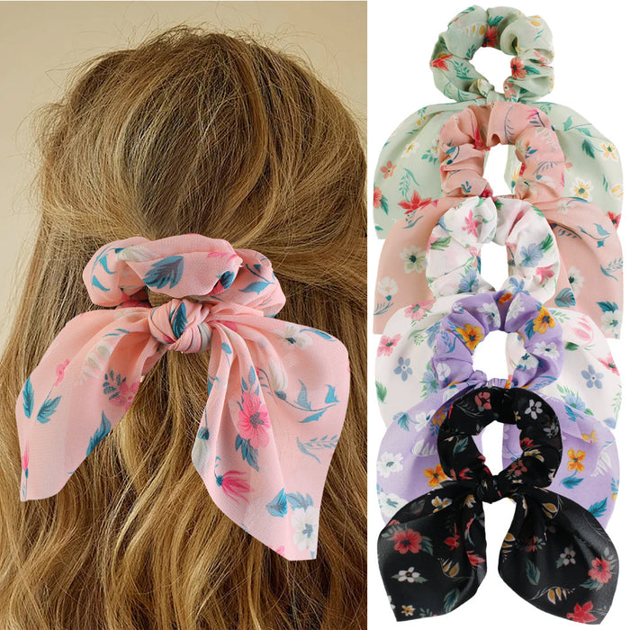 Wholesale hair tie hair ring Easter rabbit ear intestine ring hair accessories