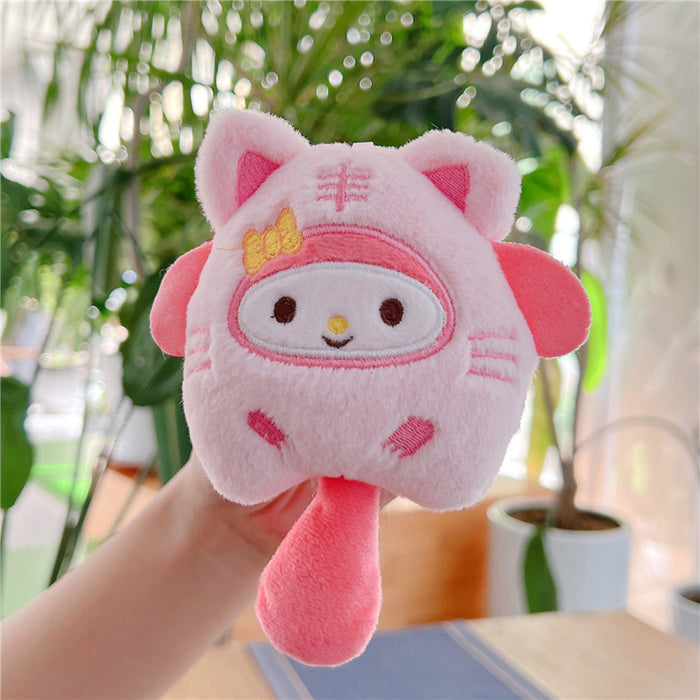 Wholesale Cute plush pendant lucky sanliou  doll keychain