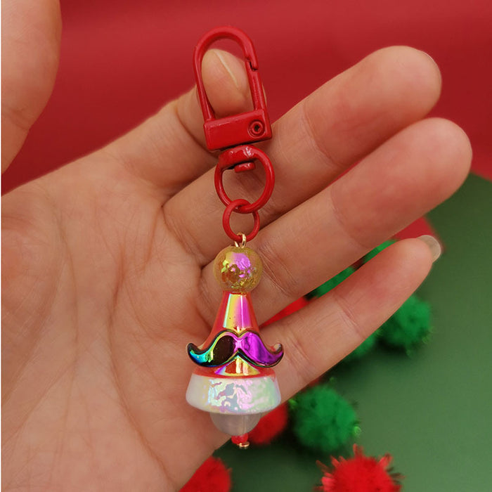 Wholesale Christmas series keychain  Christmas hat Christmas tree gift keychain bag pendant