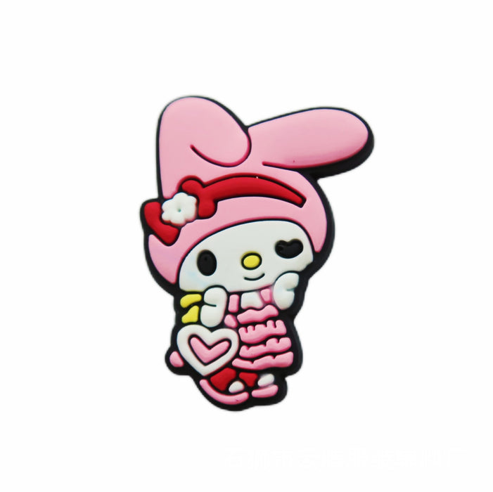 Wholesale 100 Pcs Shoe Flower Shoe Buckle Hole Shoe Accessories PVC Soft Glue Jewelry