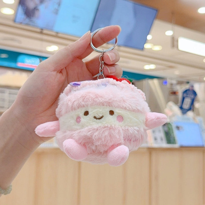 Wholesale Small cake doll pendant keychain plush toy bag
