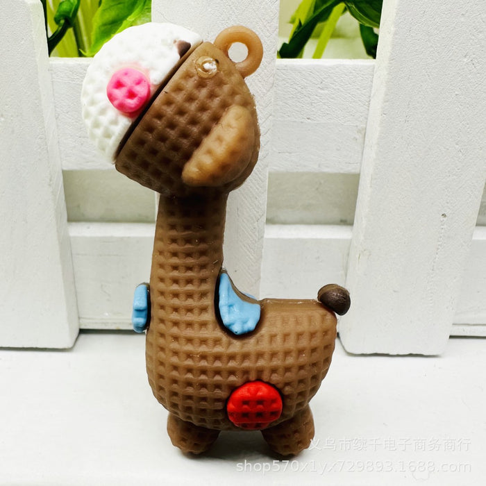 Wholesale Creative keychain pendant handmade DIY soft rubber