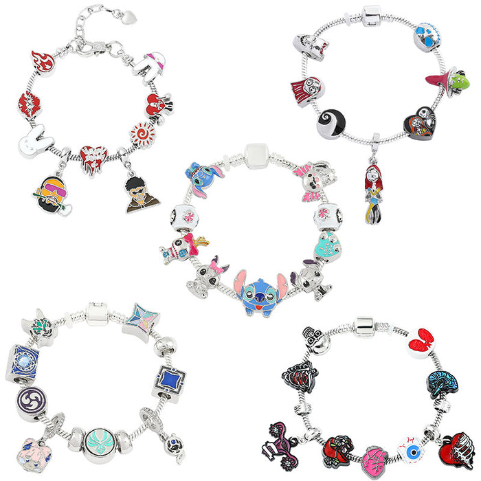 Wholesale Film and Television peripheral Animation Original God series  bad rabbit pan family bracelet diy beads loose beads jewelry