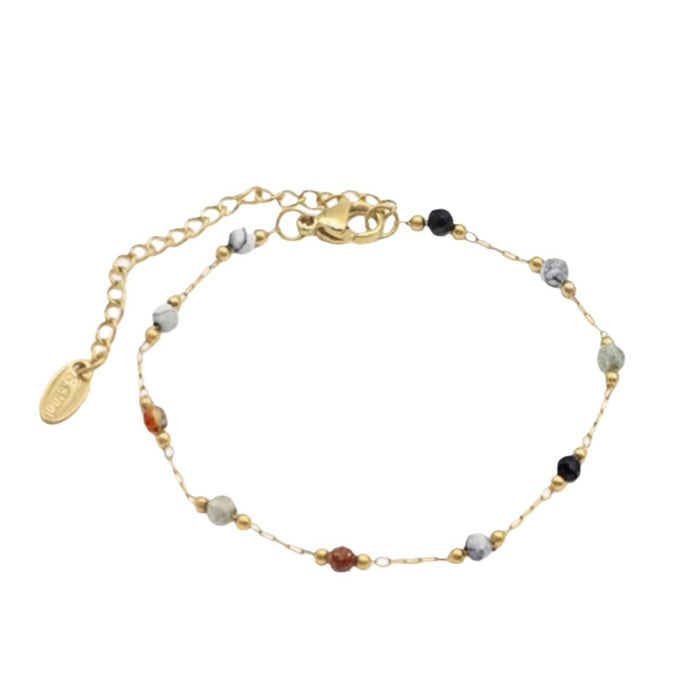 Wholesale  Niche  Simple Silk  Beaded Necklace Bracelet Set for Women