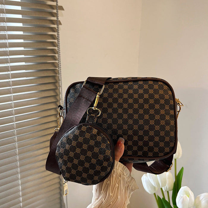 Wholesale PU Print Small Square Bag for Women Casual Shoulder Bag