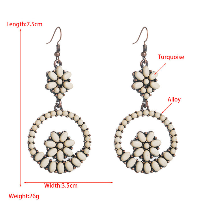 Wholesale round temperament exaggerated niche earrings