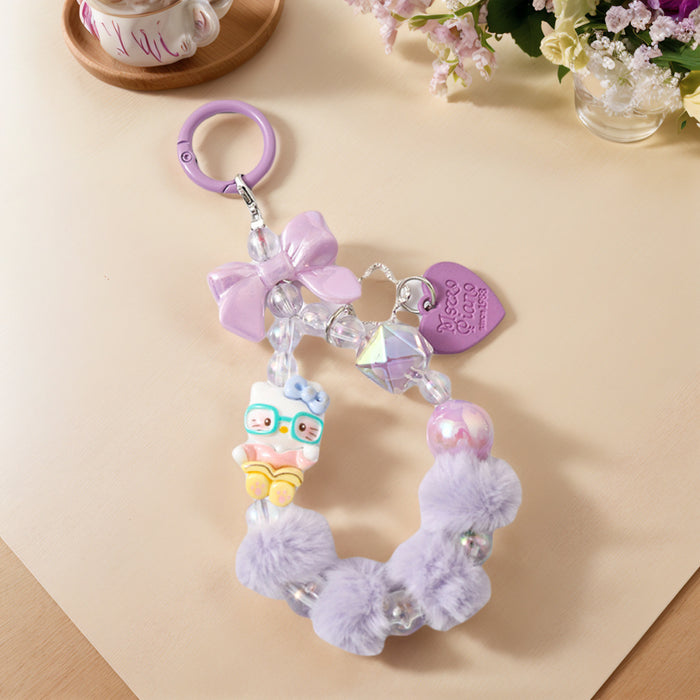 Wholesale Cartoon cute Beaded Keychain