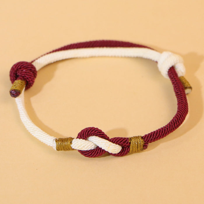 Wholesale Red rope everlasting longing for each other lovers bracelet jewelry keepsake commemorative diamond knot bracelet hand woven hand rope