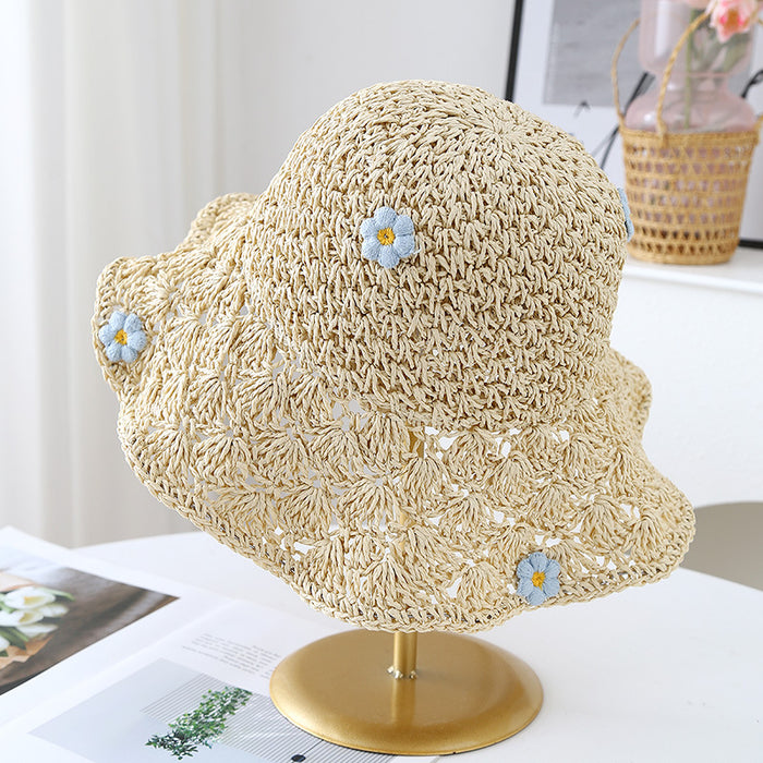 Wholesale New Bow Straw Hat with Elegant Style, Casual Hat, Basin Hat, Beach Hat, Sunshade and Sun Protection