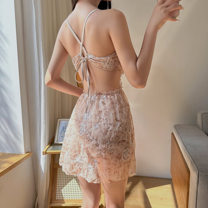 Wholesale 2025 new swimsuit women's one-piece dress style fairy style cover belly slim sexy Korean ins style hot spring swimsuit