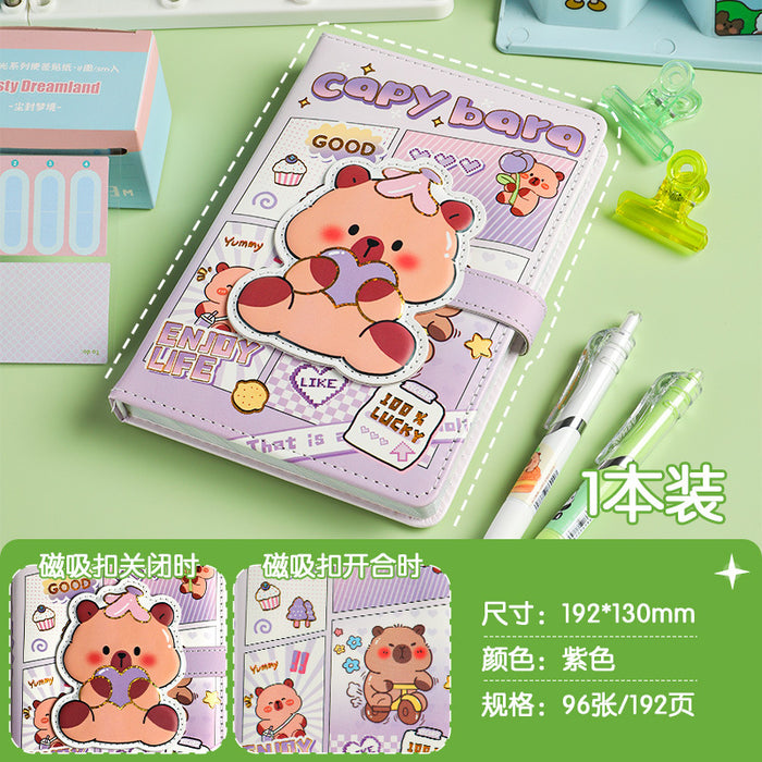 Wholesale PU Leather A5 Animal Notebook for Kids Cute Cartoon Wired Binding