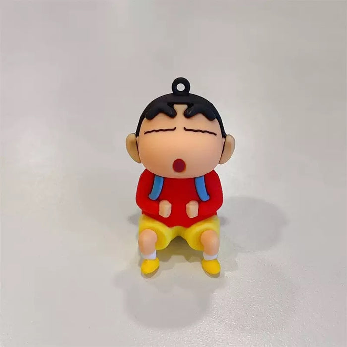 Wholesale PVC Cartoon Rotating Keychain Keyring Pendant Cute Decorative Gift MOQ≥2