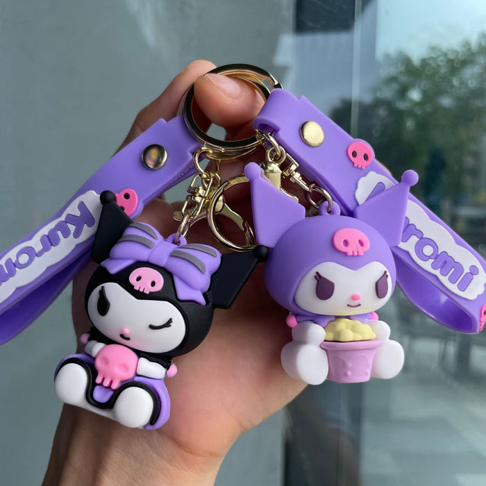 Wholesale Keychain soft rubber figurine pendant decoration