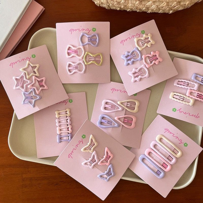 Wholesale Five-pointed star hair clip, hair clip, baby hair clip, bangs clip, children's alloy hair clip