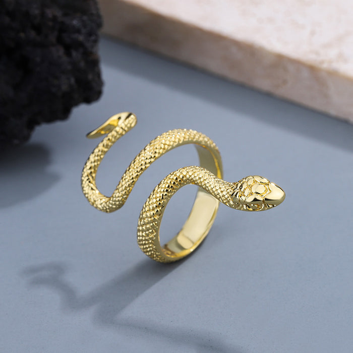Wholesale New Exaggerated Serpentine Ring Retro Fashion Personalized Serpentine Ring