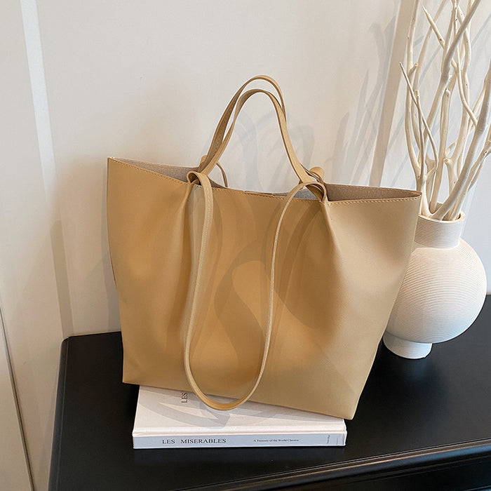 Wholesale Large underarm bag for women,  new style,  high-end solid color,  versatile handbag,  shoulder bag,  large capacity commuter tote bag