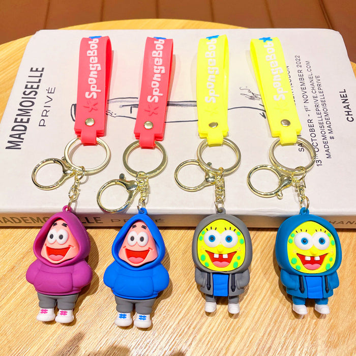 Wholesale Silicone Cartoon Sweatshirt Shoe Keychain JDC-KC-JuJi020