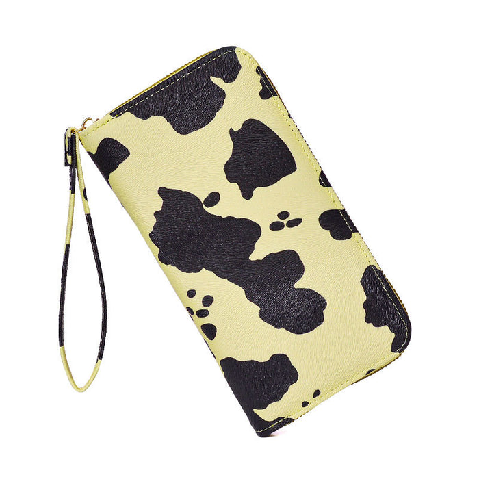 Wholesale Cow Print Card Holder with Large Capacity