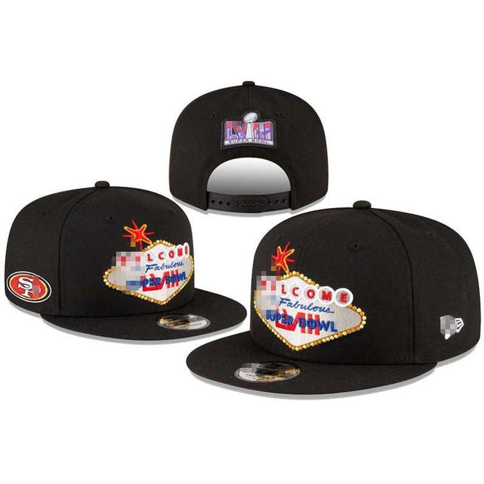 Wholesale Football Caps Embroidered Peaked Caps Outdoor Sun Protection Caps American Hip-Hop Flat-Brimmed Hats