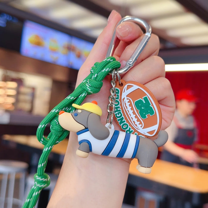 Wholesale Creative 3D cartoon dog couple keychain